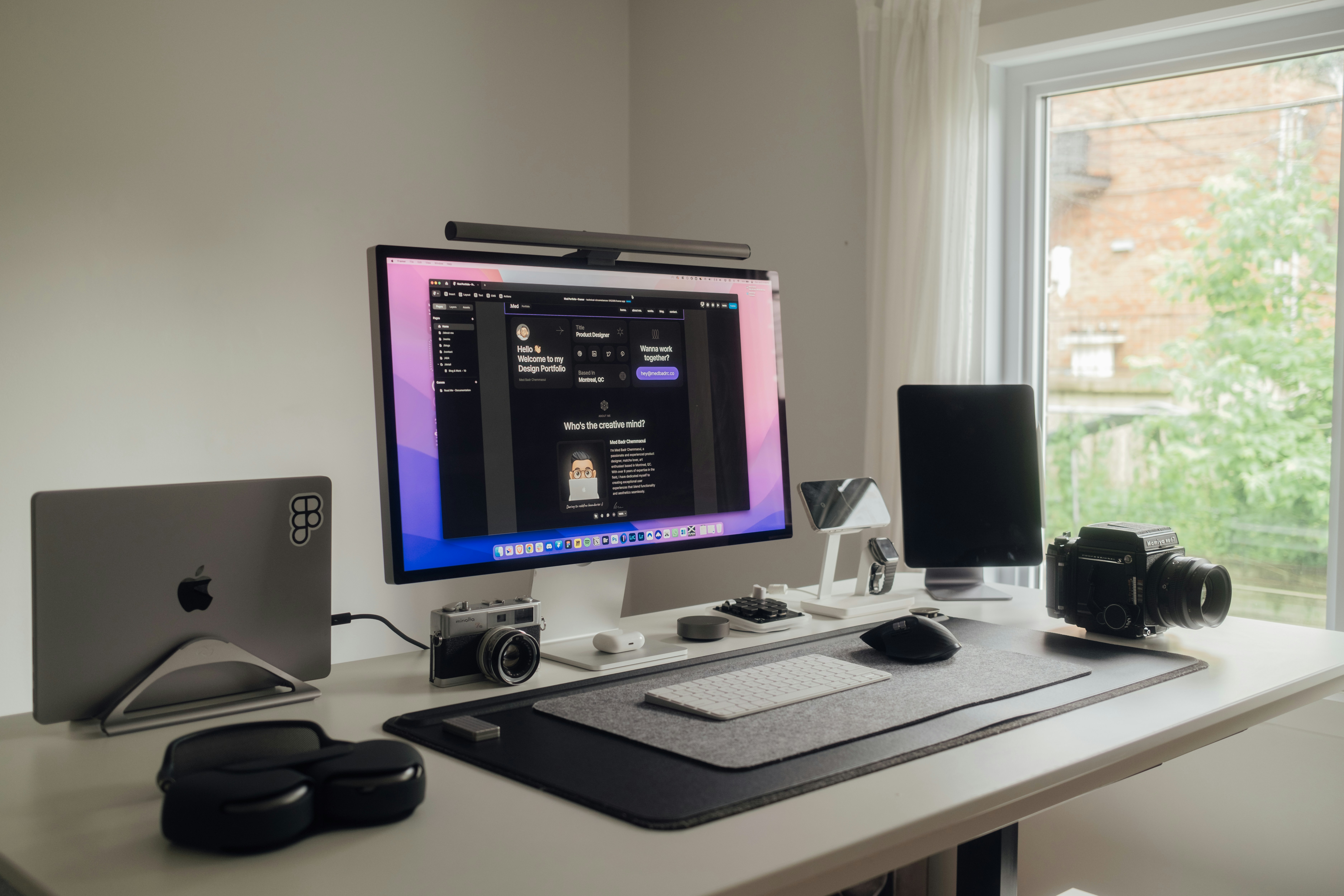 Professional developer workspace with modern setup